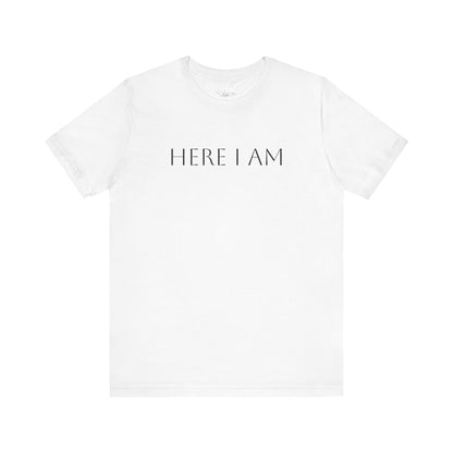 Here I Am Jersey Short Sleeve Tee