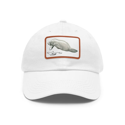 Manatee Hat with Leather Patch (Rectangle)