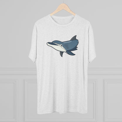 Dolphin Unisex Tri-Blend Crew Tee
