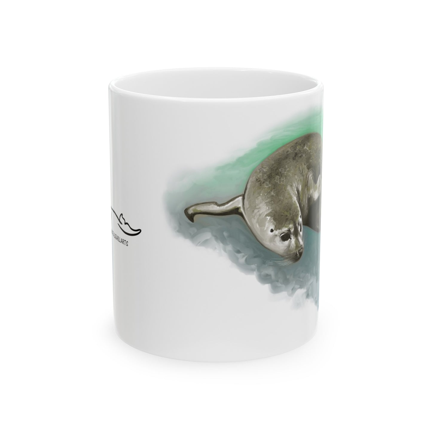 Harbor Seal Ceramic Mug, (11oz, 15oz)