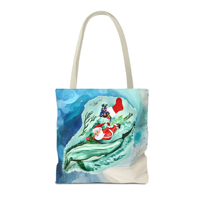 Deep Dive Delivery Santa Clause Tote Bag (AOP)