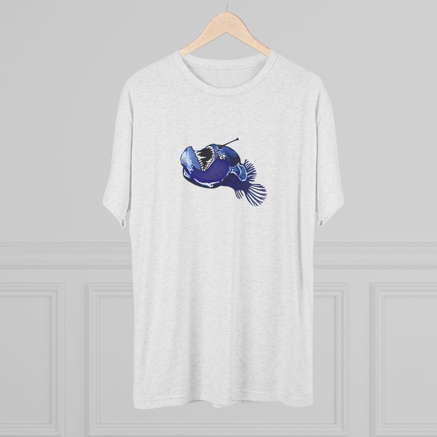 Angler Fish Unisex Tri-Blend Crew Tee