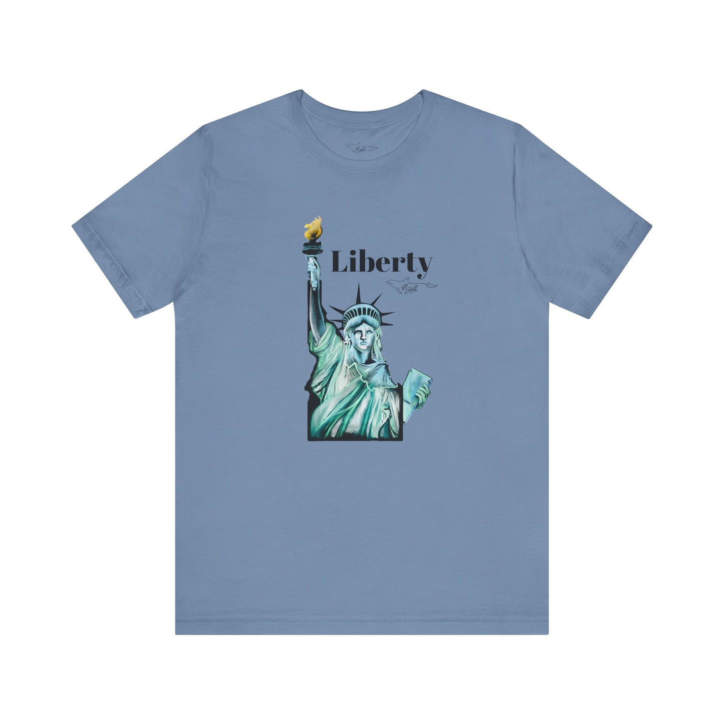 Idaho Statue of Liberty Unisex Jersey Short Sleeve Tee