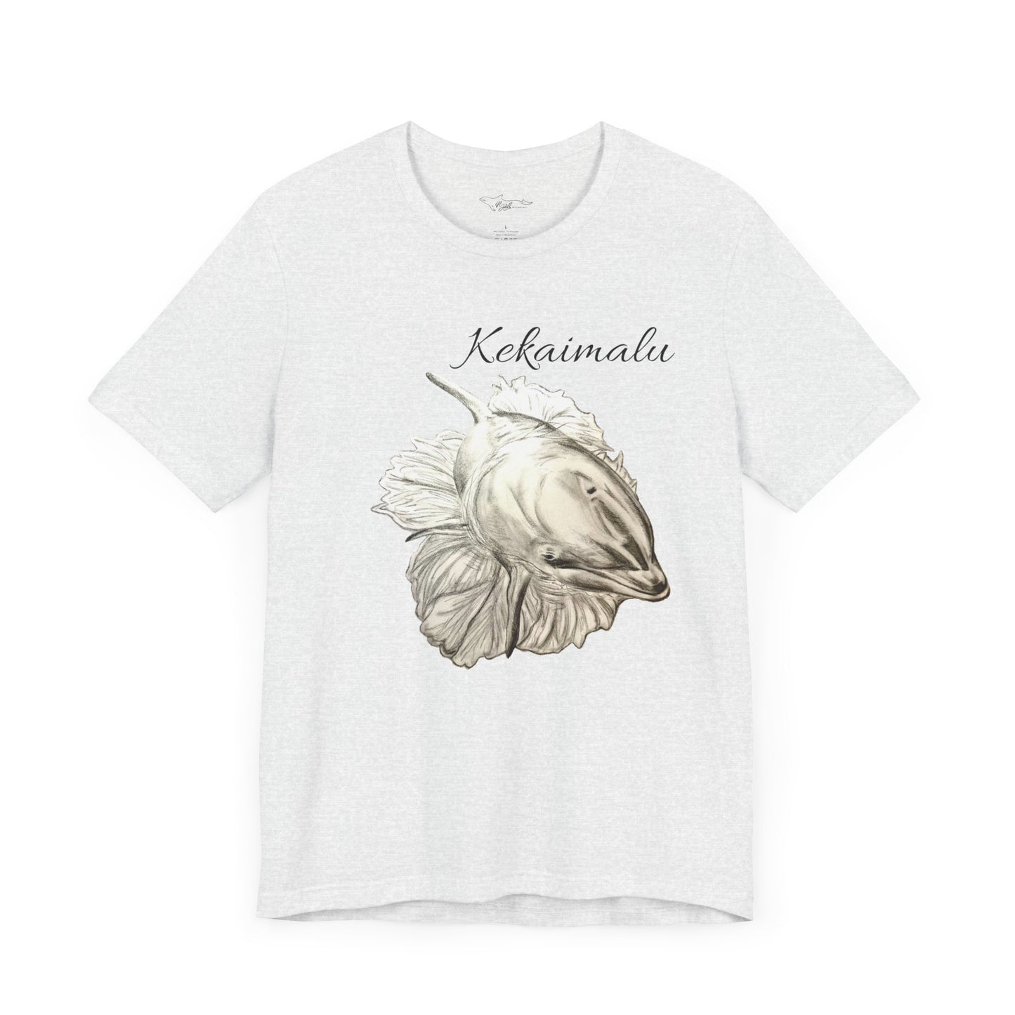 Kekaimalu Wholphin and Naupaka flower Unisex Jersey Short Sleeve Tee