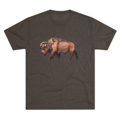 Bison Unisex Tri-Blend Crew Tee