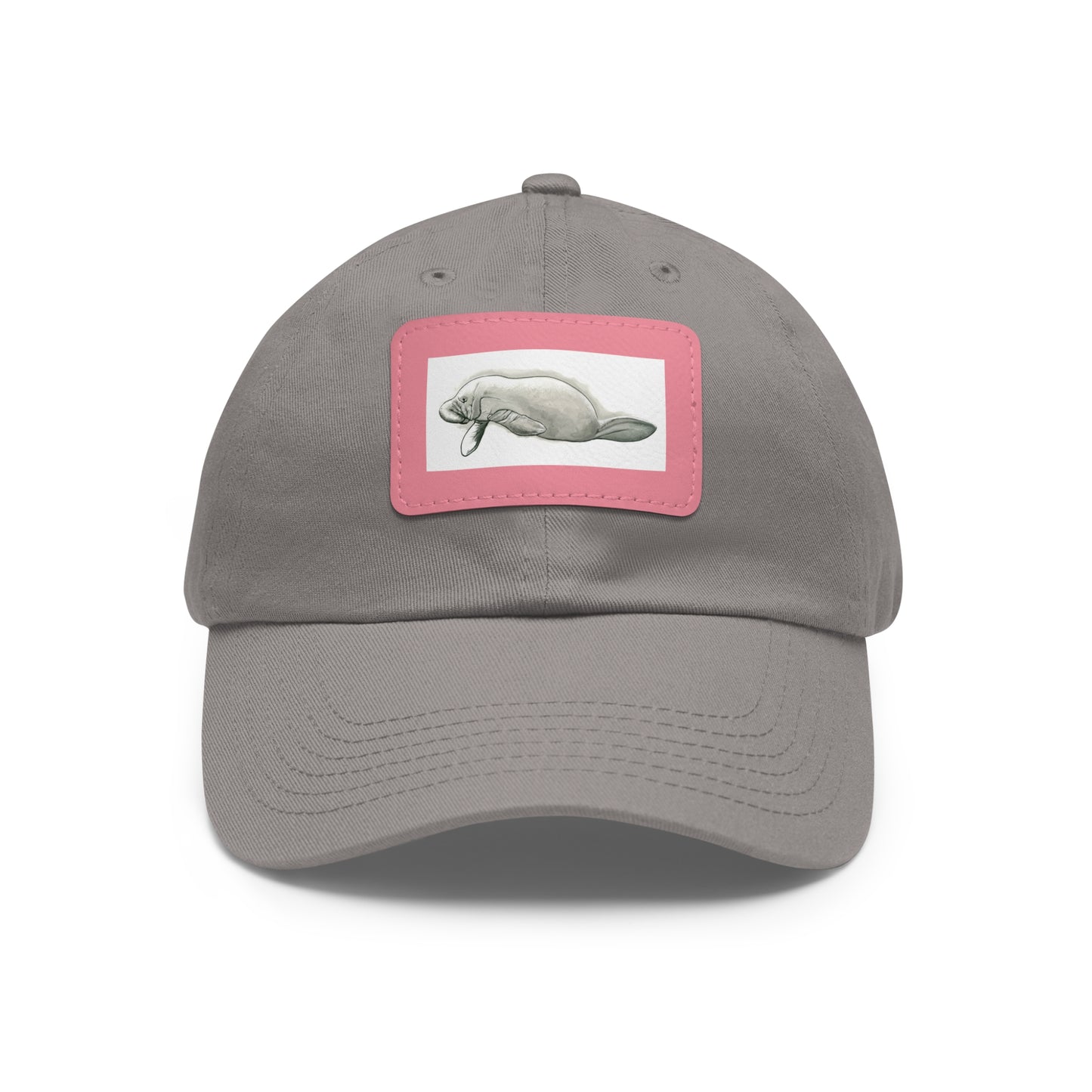 Manatee Hat with Leather Patch (Rectangle)