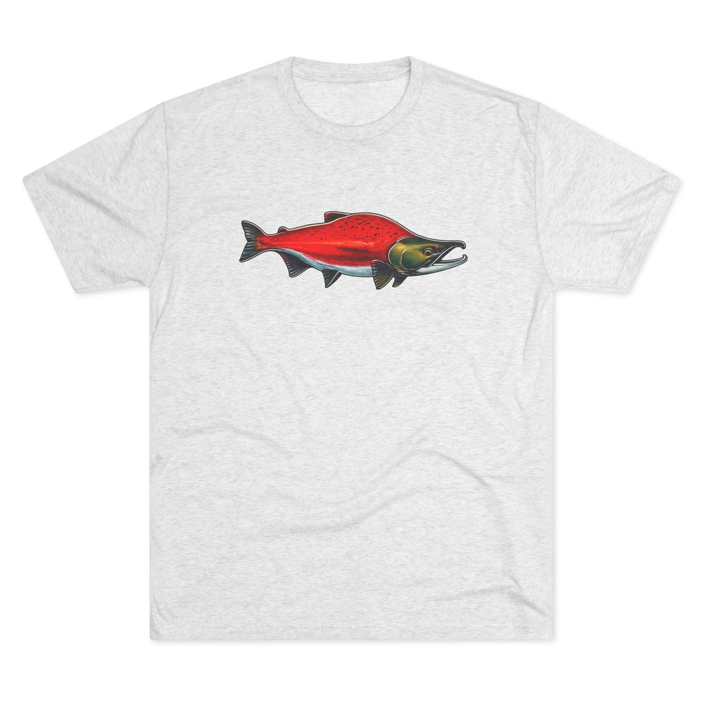 Sockeye Salmon Unisex Tri-Blend Crew Tee