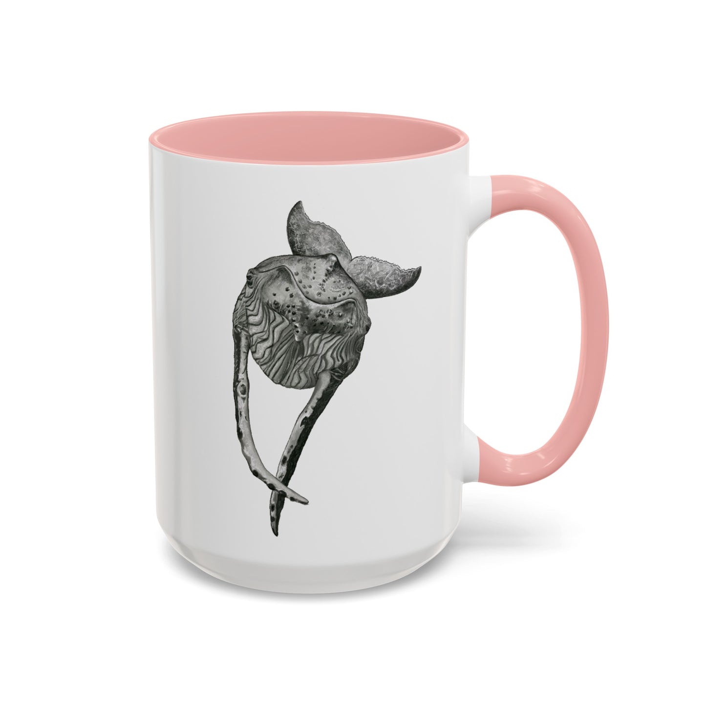 Curious Humpback Whale Accent Coffee Mug (11, 15oz)