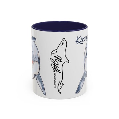 Katina Orca Whale Accent Coffee Mug (11, 15oz)