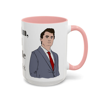 Here I Am, Lord Send Me- Charlie Kirk Accent Coffee Mug 15oz