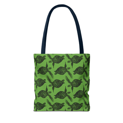 Sea Turtle Tote Bag Green (AOP)