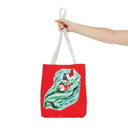 Deep Dive Delivery Santa Clause Tote Bag (AOP)