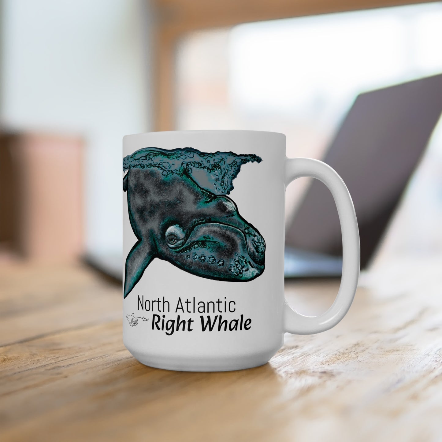 North Atlantic Right Whale Ceramic Mug 15oz