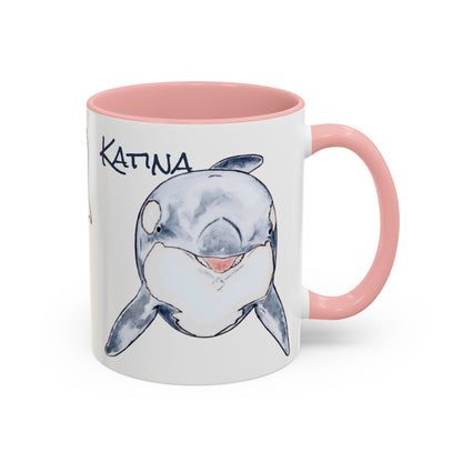 Katina Orca Whale Accent Coffee Mug (11, 15oz)