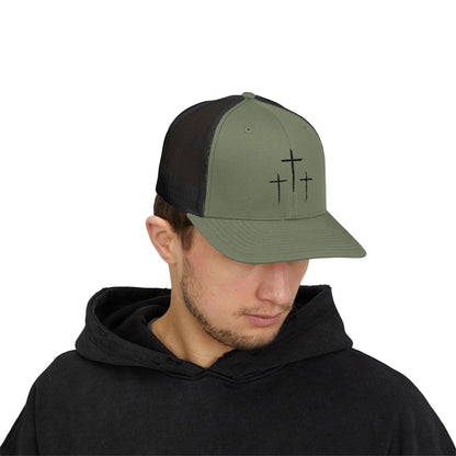 Calvary Cross Snapback Trucker Cap