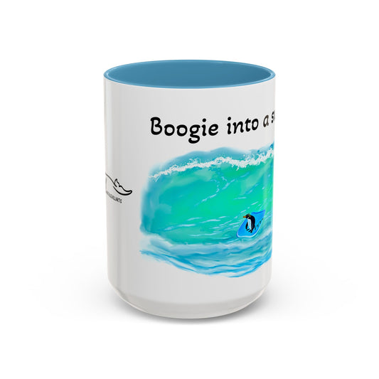 Boogie Board Penguin Accent Coffee Mug (11, 15oz)