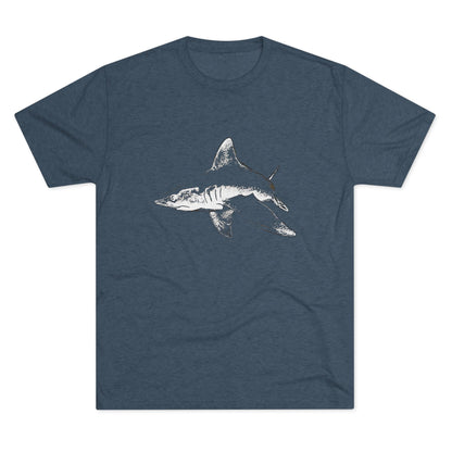 Shark Unisex Tri-Blend Crew Tee