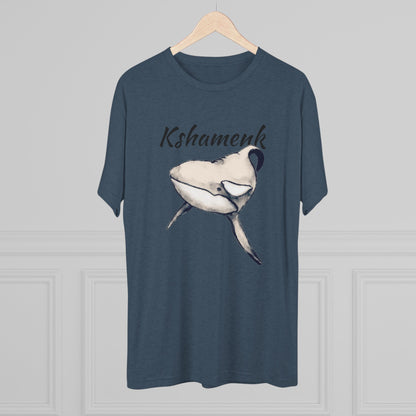 Kshamenk Orca Whale Unisex Tri-Blend Crew Tee