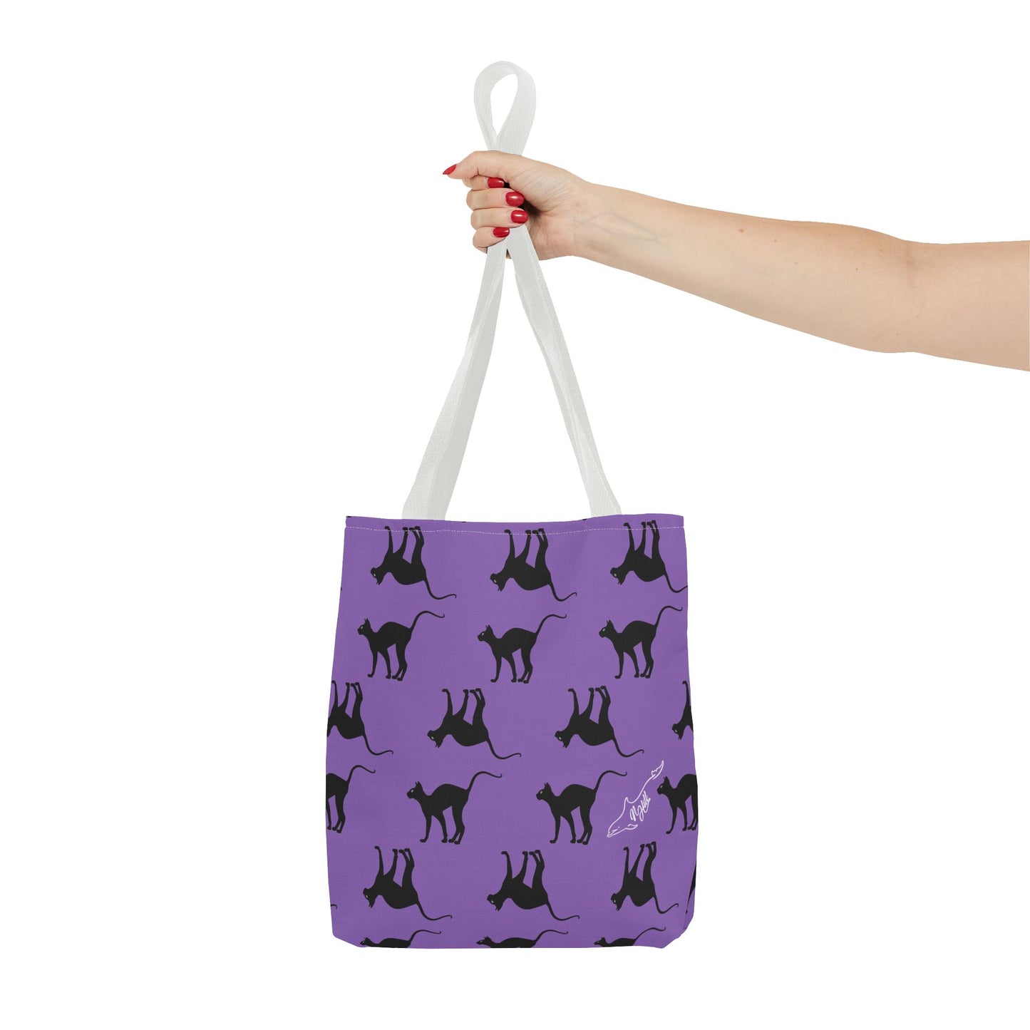 Black Cat Tote Bag (AOP)
