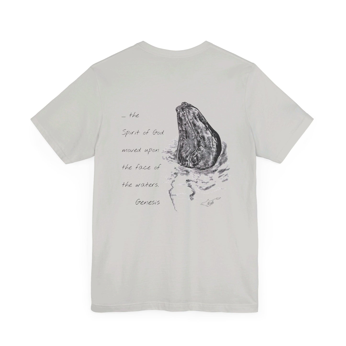 Humpback Whale/Scripture Unisex Jersey Short Sleeve Tee