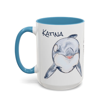 Katina Orca Whale Accent Coffee Mug (11, 15oz)
