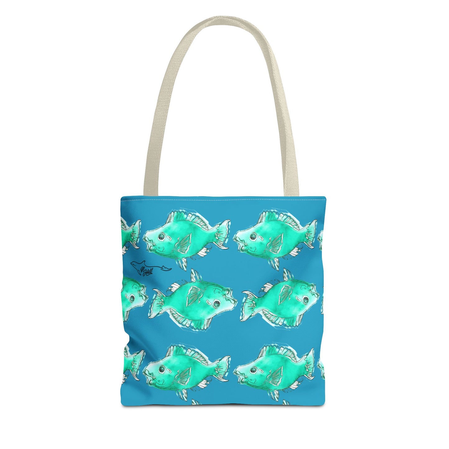 Blue Parrot FishTote Bag (AOP)