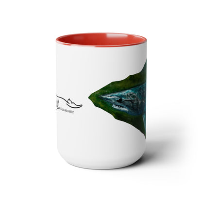 Mako Two-Tone Coffee Mugs, 15oz