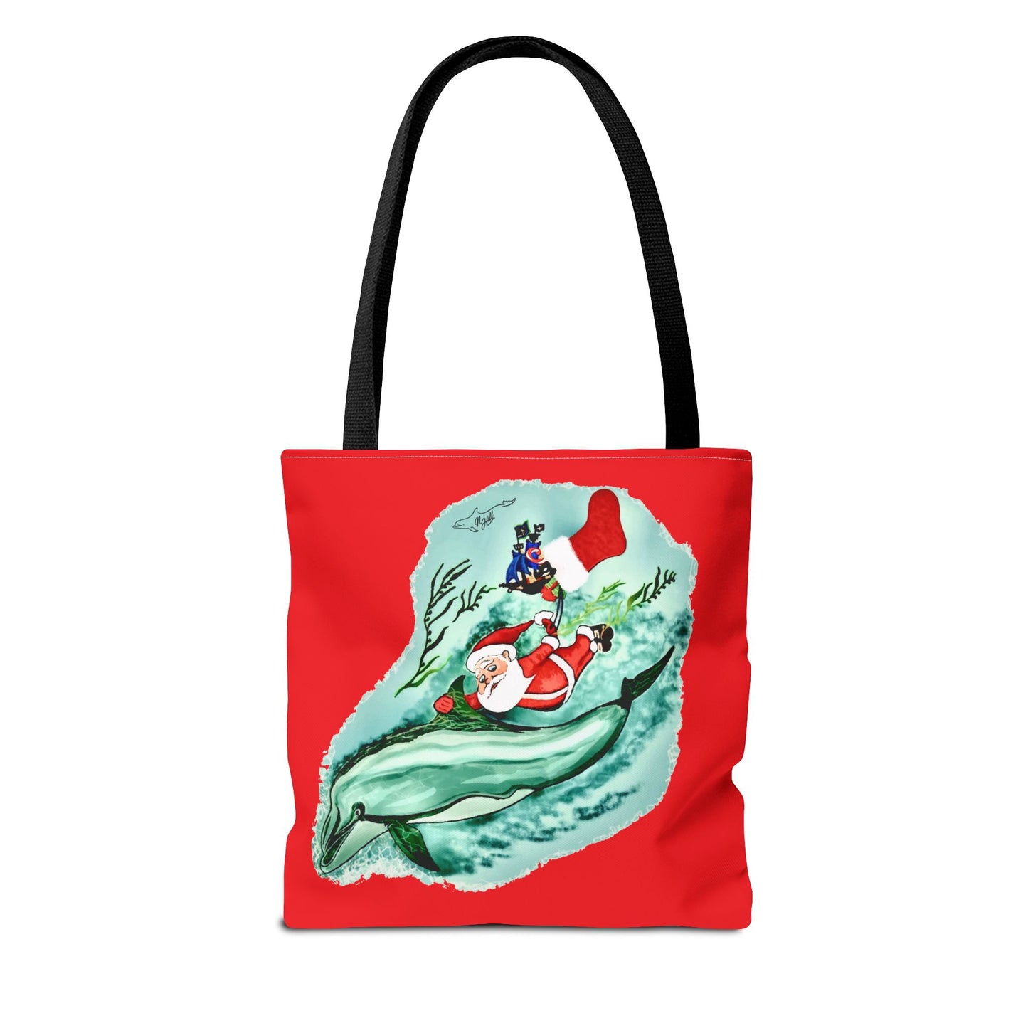 Deep Dive Delivery Santa Clause Tote Bag (AOP)
