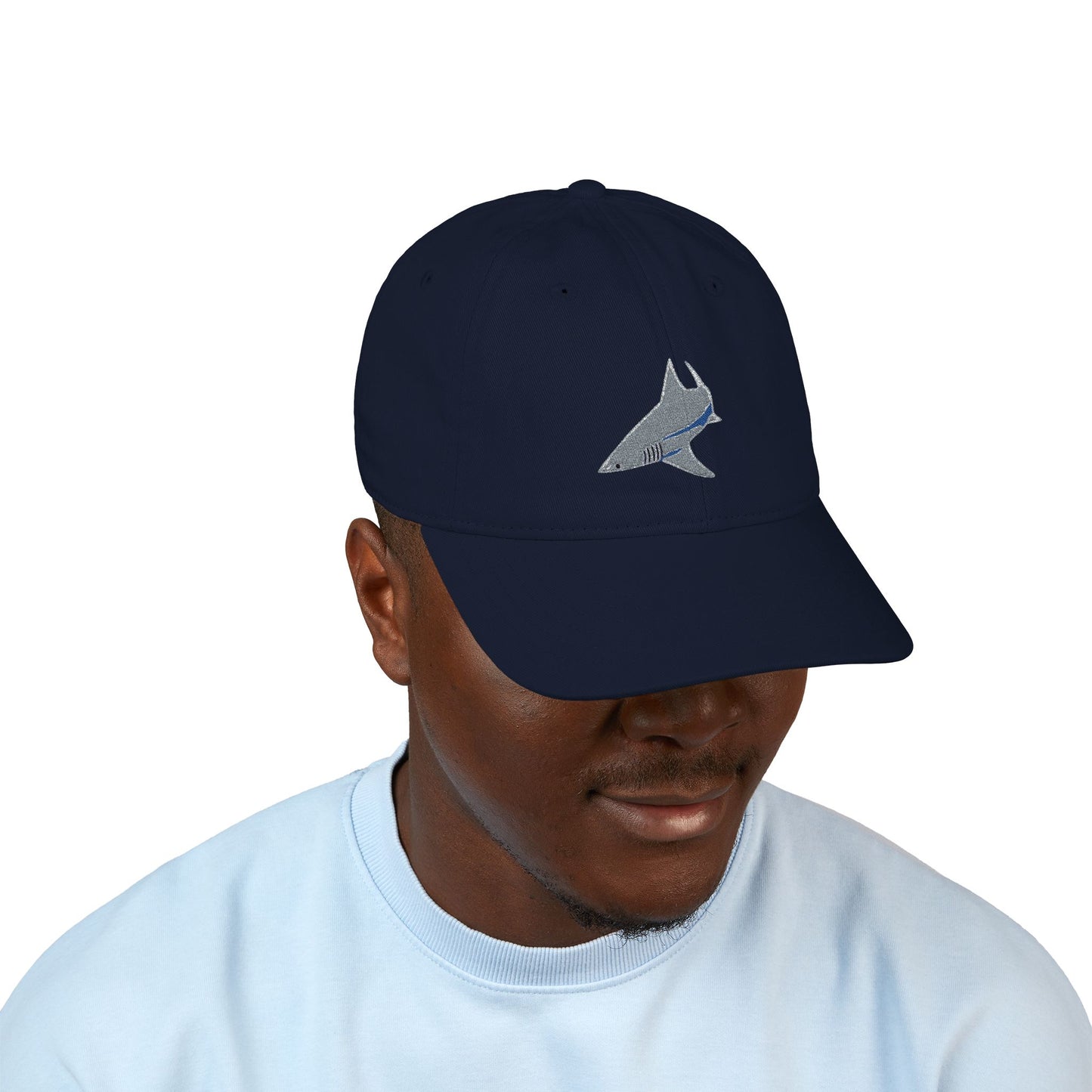 Shark Organic Baseball Cap (Embroidery)