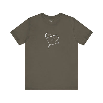 Manta Ray inverted Unisex Jersey Short Sleeve Tee