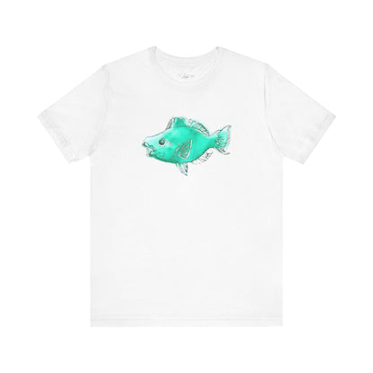 Blue Parrot Fish Unisex Jersey Short Sleeve Tee