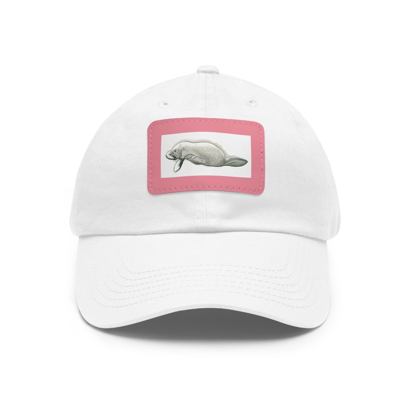 Manatee Hat with Leather Patch (Rectangle)