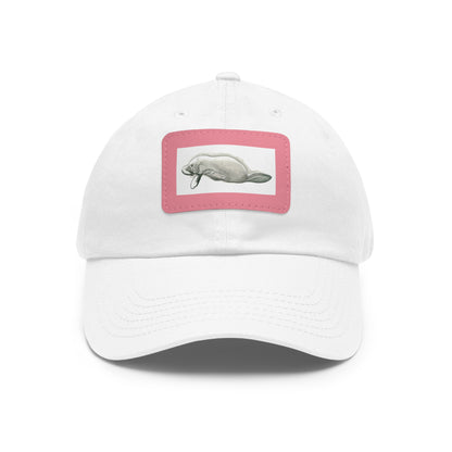 Manatee Hat with Leather Patch (Rectangle)