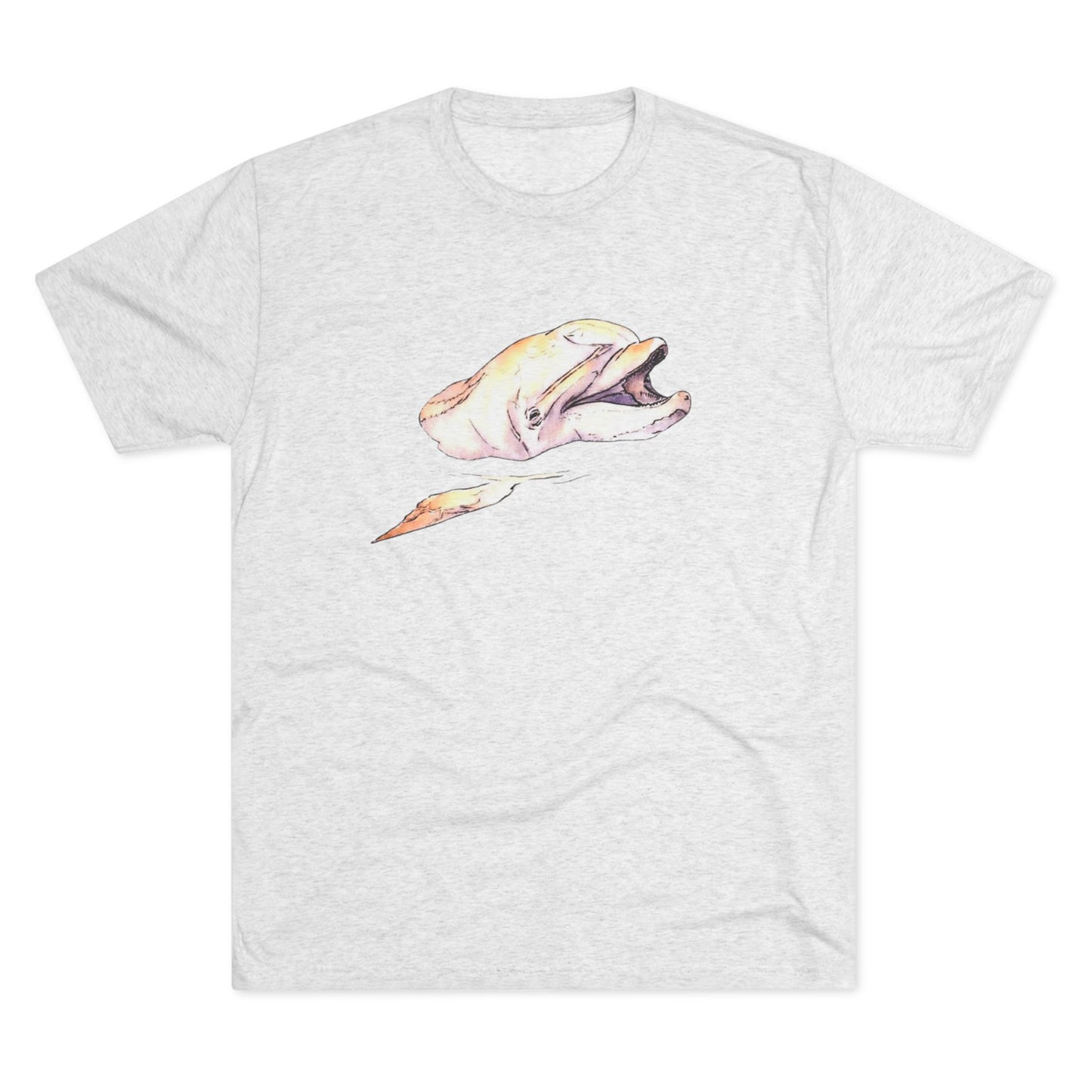 Honey Bottlenose Dolphin Unisex Tri-Blend Crew Tee