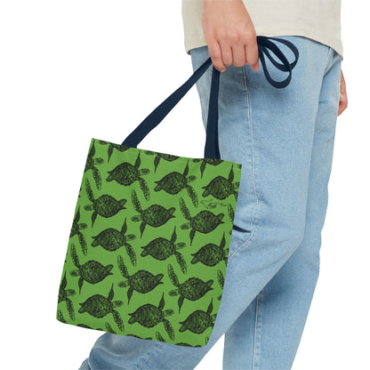 Sea Turtle Tote Bag Green (AOP)