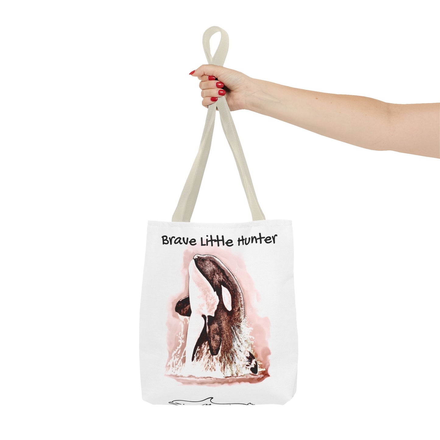 Brave Little Hunter Orca Tote Bag (AOP)