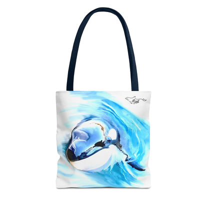 Curious Orca Tote Bag (AOP)