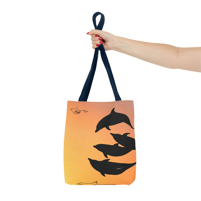 Bowriding Dolphins Tote Bag (AOP)