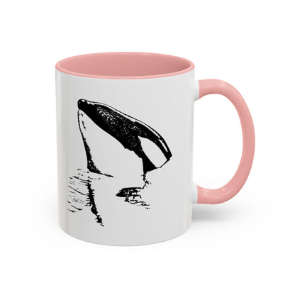 Tiki Treasure Orca Accent Coffee Mug, 11oz
