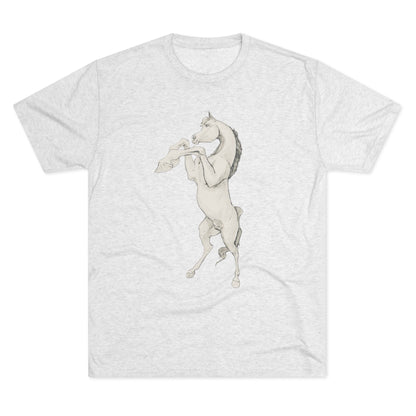 White Horse Unisex Tri-Blend Crew Tee