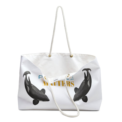 Your Presence Matters Orcas Weekender Bag