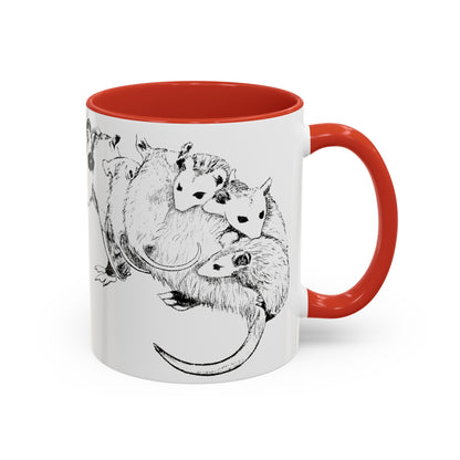 Opossum Accent Coffee Mug (11, 15oz)