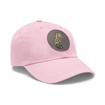 Sea Horse Hat with Leather Patch (Round)