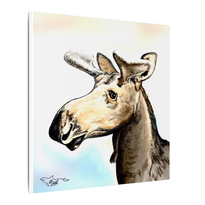 Hidden Springs Moose Matte Canvas, Stretched, 0.75"