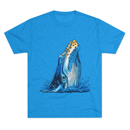 Humpback Whale Unisex Tri-Blend Crew Tee