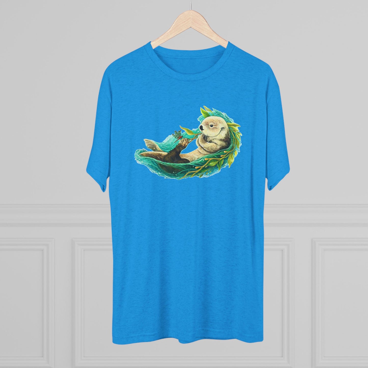 Otterly Transformed Sea Otter Unisex Tri-Blend Crew Tee
