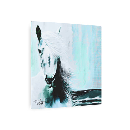 Beach Horse Metal Art Sign