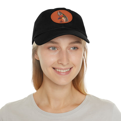 Cutthroat Trout Hat with Leather Patch (Round)