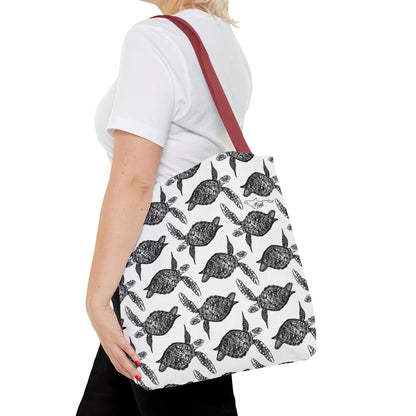 Sea Turtle Tote Bag White(AOP)