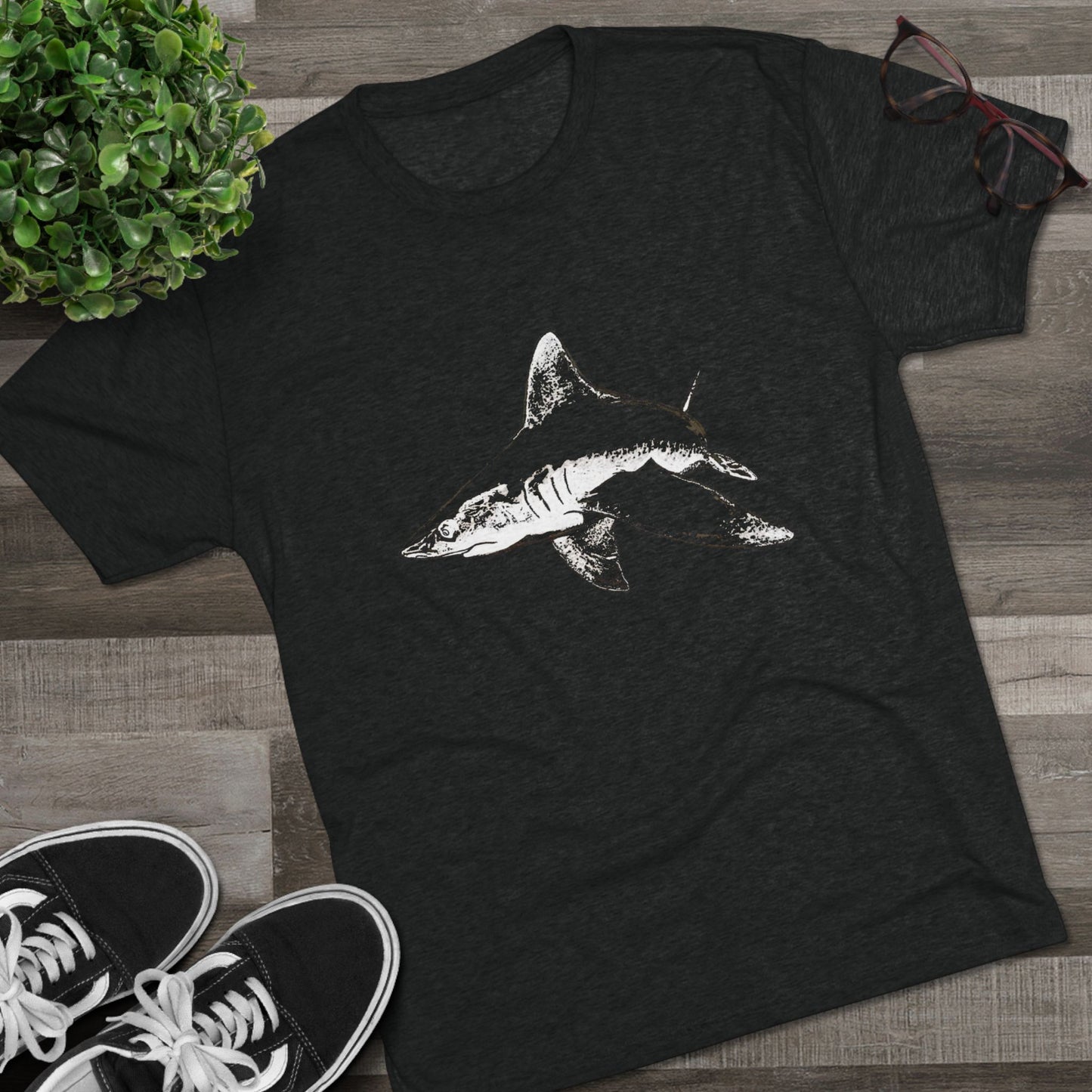Shark Unisex Tri-Blend Crew Tee